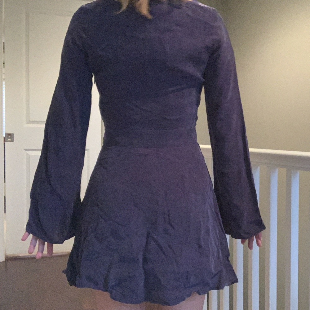 Line & Dot navy mini dress - Picture 4 of 5
